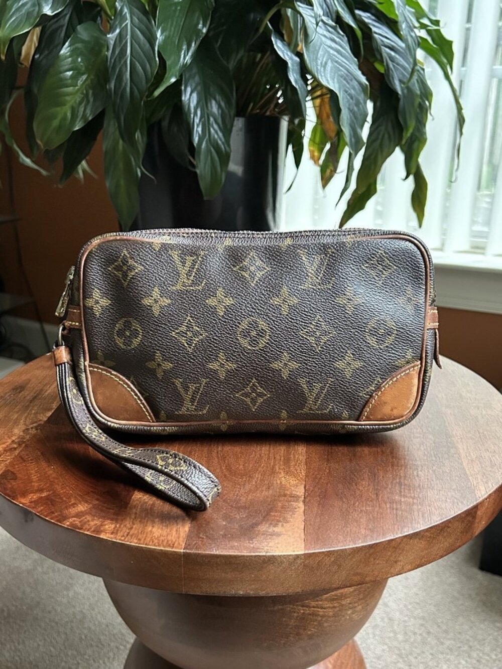 LOUIS VUITTON Monogram PM Wristlet